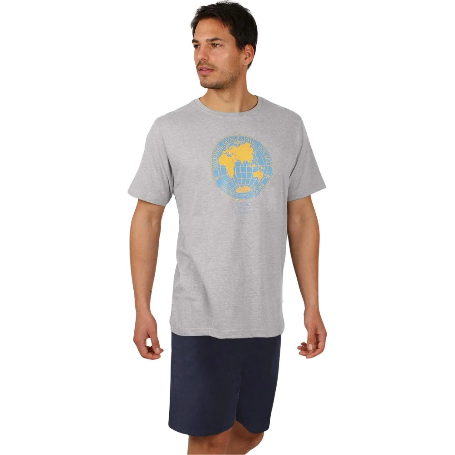 National Geographic Pigiama estivo Uomo 2 Pezzi Maglia e Pantaloncino