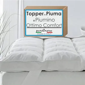 Topper in piuma