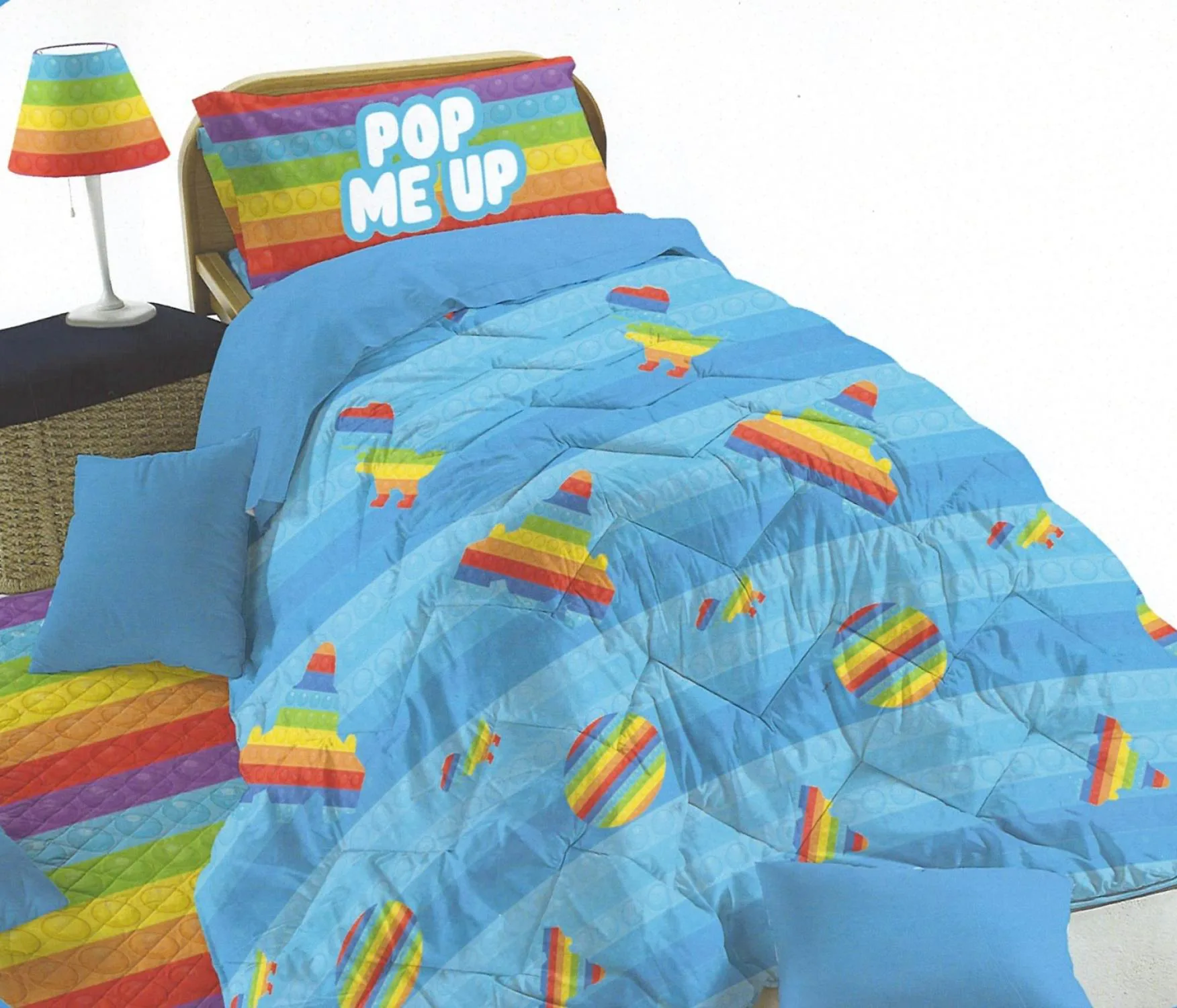 Pop IT Trapunta Invernale in Cotone per Letto Singolo