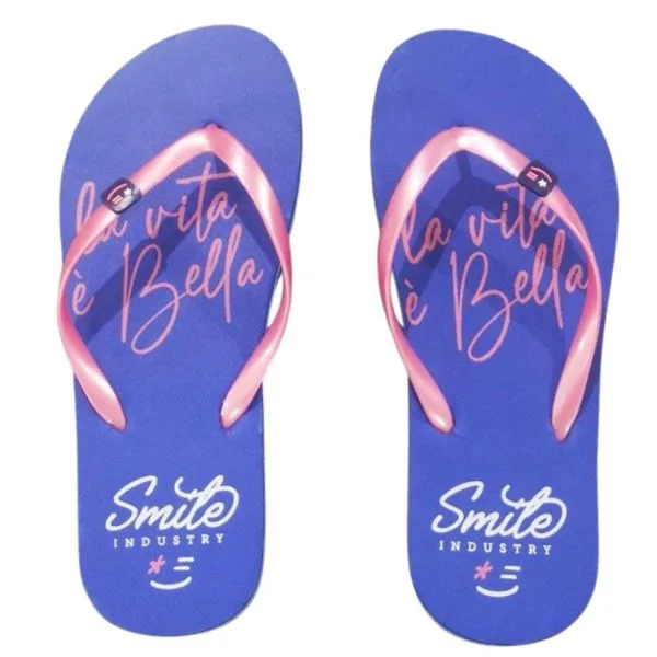 Smile Industry Infradito Donna Estive, La Vita è Bella Sandali Spiaggia Piscina Mare Antiscivolo