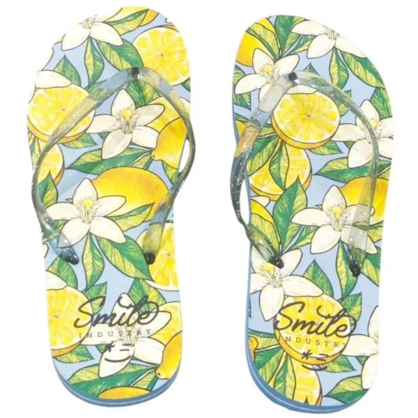 Smile Industry Infradito Donna Estive, Limoni Sandali Spiaggia Piscina Mare Antiscivolo