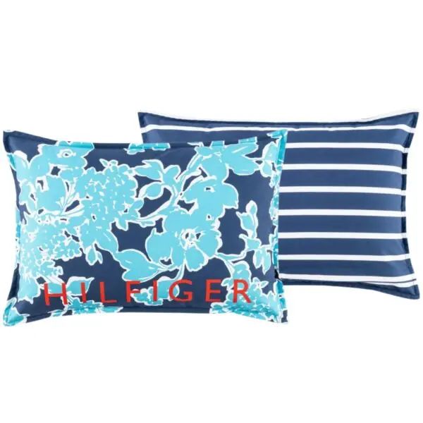 Tommy Hilfiger Cuscino Arredo in Percalle Sfoderabile con Imbottitura Cap Cod 40x60 cm