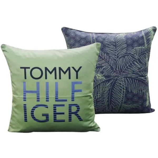 Tommy Hilfiger Cuscino Arredo in Percalle Sfoderabile con Imbottitura Sur Plus 40x40 cm