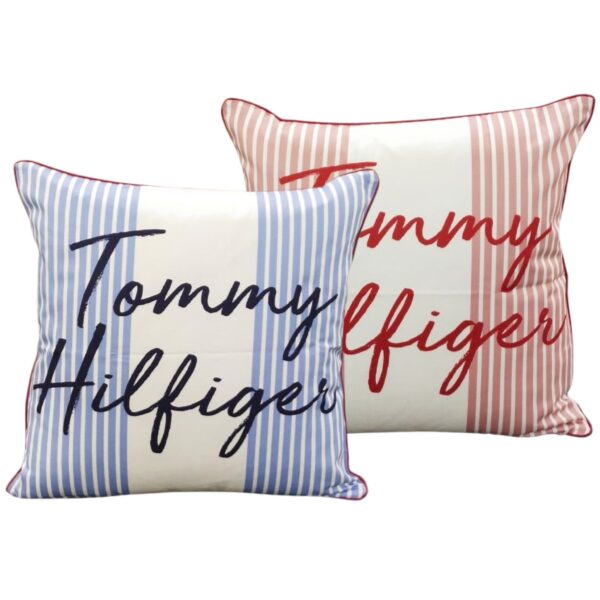 Tommy Hilfiger Cuscino Arredo in Percalle Sfoderabile con Imbottitura Surf Club 40x40 cm