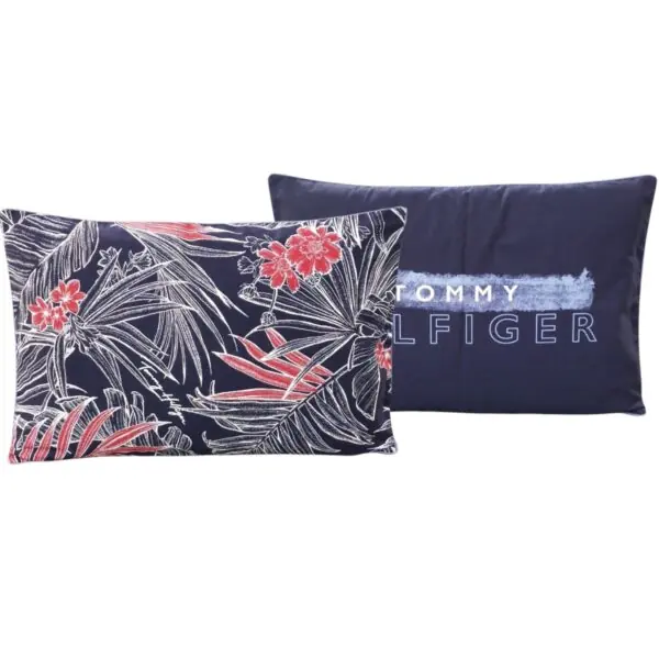 Tommy Hilfiger Cuscino Arredo in Percalle Sfoderabile con Imbottitura Tropical 40x60 cm