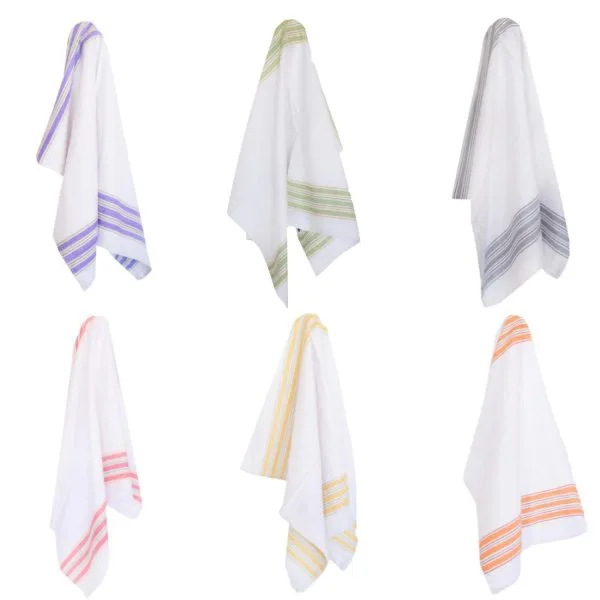 Vingi 6 Strofinacci Cucina Cotone 52x70 cm bianco, Set asciugamani da cucina 6 pezzi Asciugapiatti