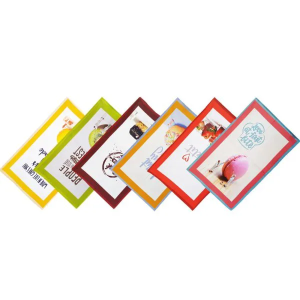 Vingi 6 Strofinacci Cucina Cotone 52x70 cm Stampati, Set asciugamani da cucina 6 pezzi Asciugapiatti