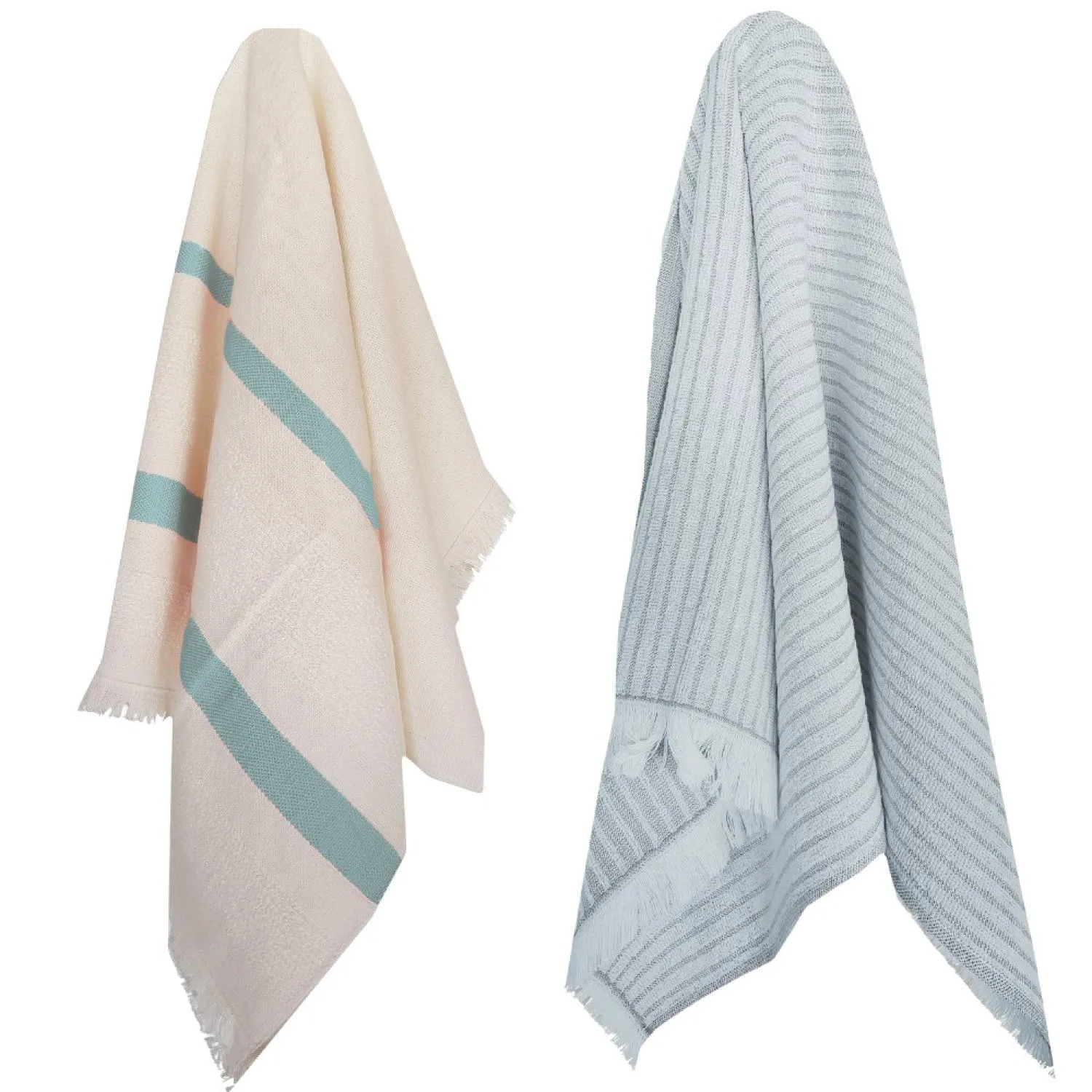 Vingi Set 2 Strofinacci Cucina in Spugna Cotone 44x73 cm Haiti, Asciugamani da cucina Asciugapiatti