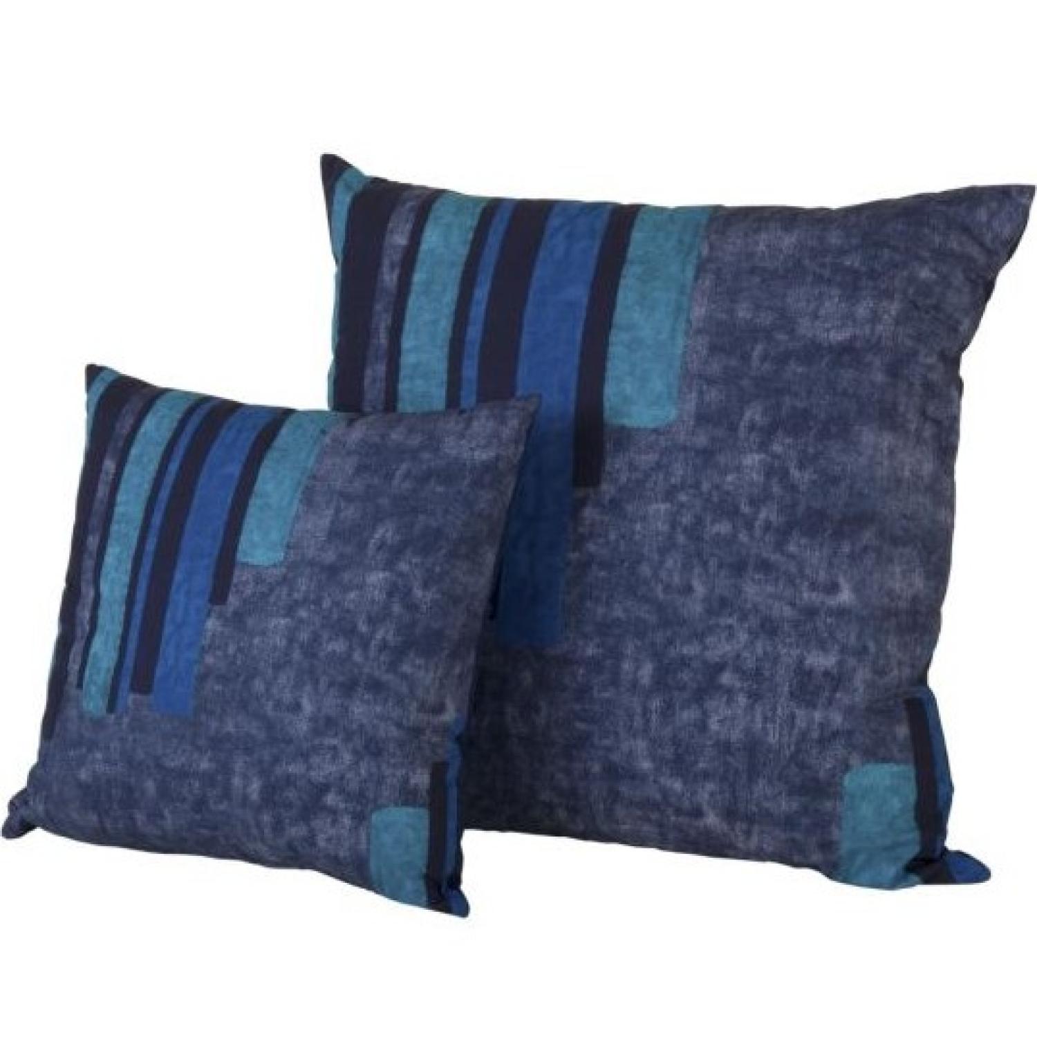 BedArt Carrara Cuscino Arredo in Cotone Sfoderabile con Imbottitura Must Blue 40x40 cm