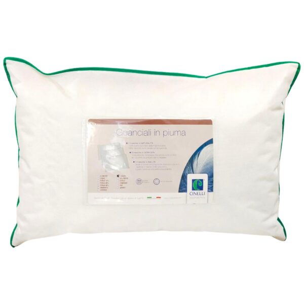 Cinelli Cuscino Letto in Piumino e Piumetta Luxury effetto memory foam
