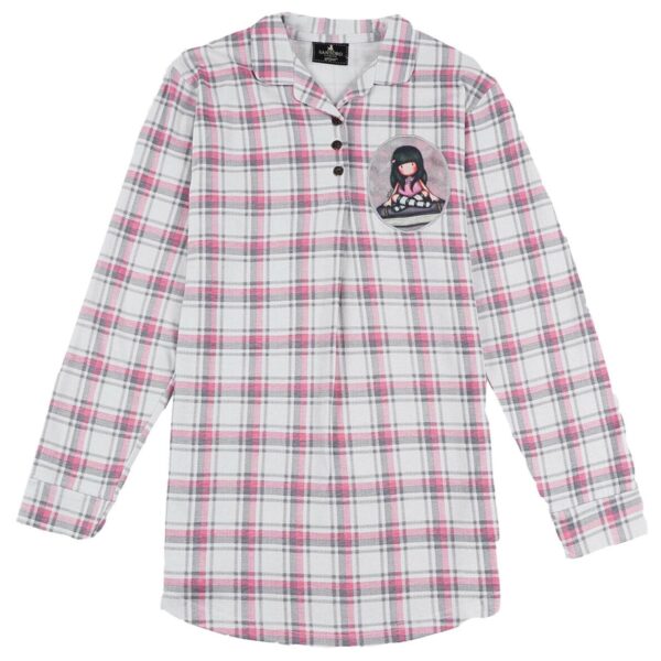 Gorjuss Santoro Rosa - Camicione con bottoni in cotone 16 Anni