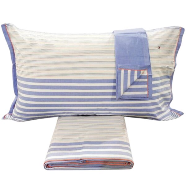 Tommy Hilfiger Parure lenzuola Matrimoniale in percalle di cotone - Ocean Drive B1