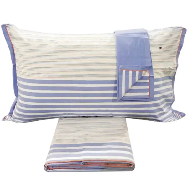 Tommy Hilfiger Parure lenzuola Matrimoniale in percalle di cotone - Ocean Drive B1