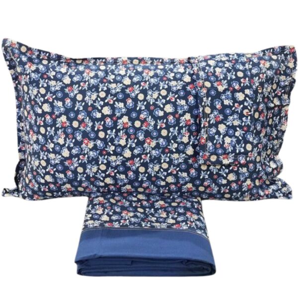 Tommy Hilfiger Parure lenzuola Matrimoniale in raso di cotone - America Country side Indigo