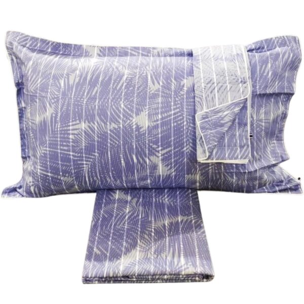 Tommy Hilfiger Parure lenzuola Matrimoniale in raso di cotone - Palm Blue