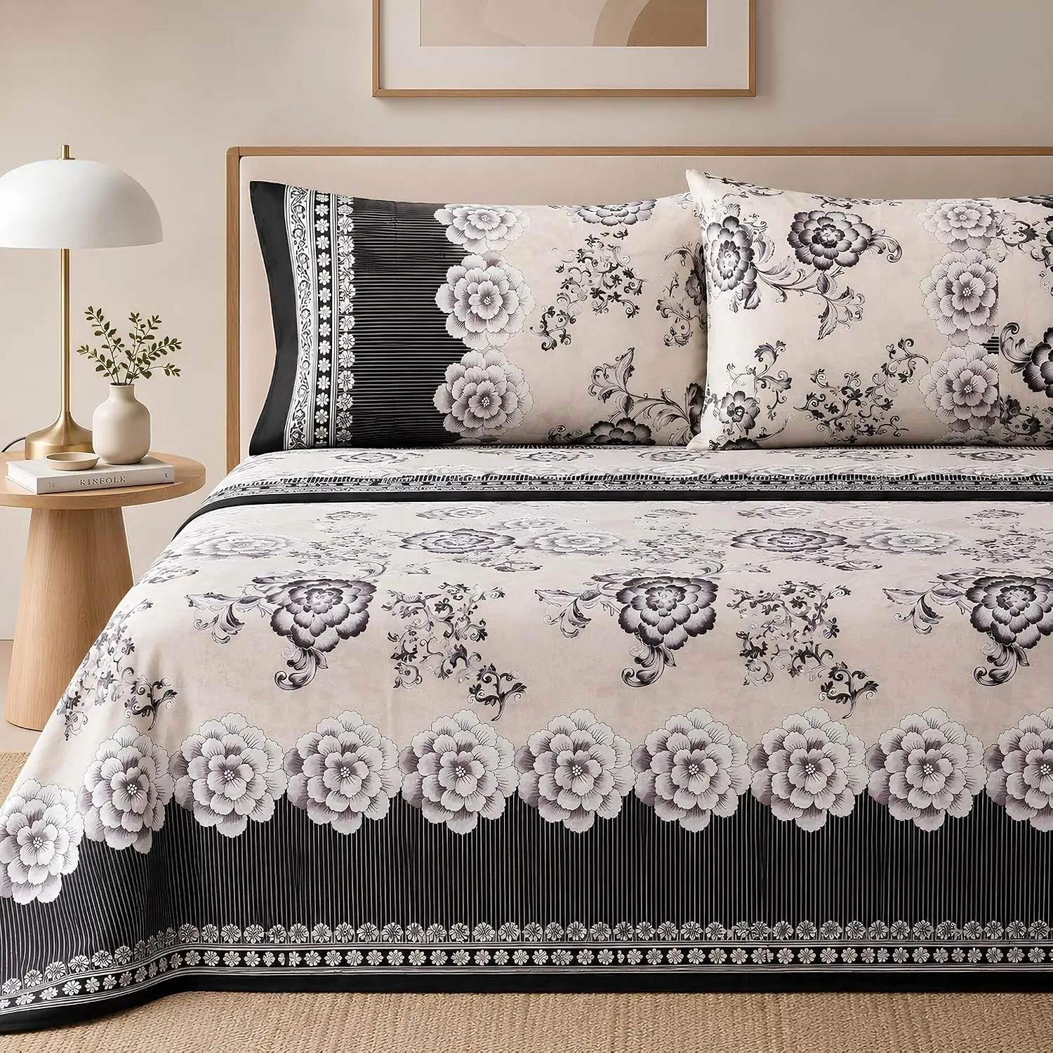 Bassetti Granfoulard Completo Letto Lenzuola Raso Matrimoniale Paraggi