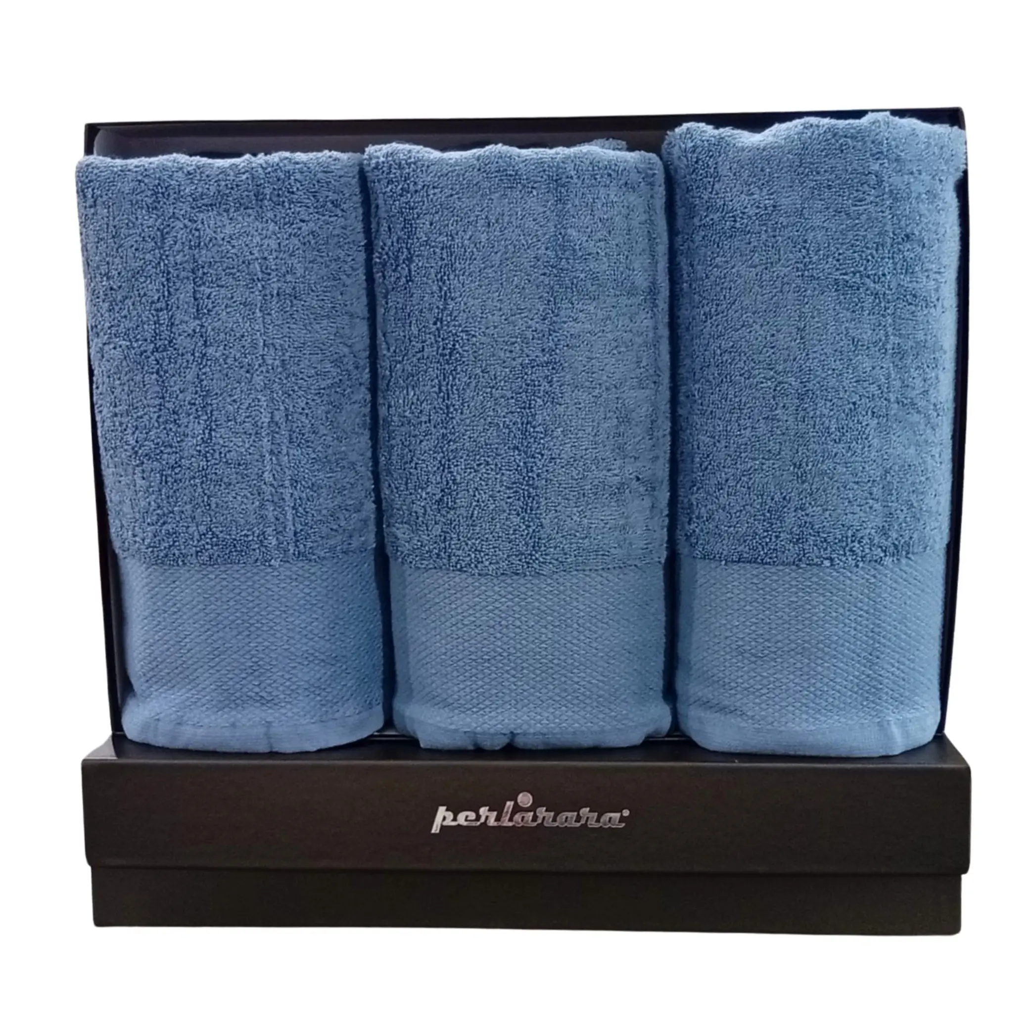 PERLARARA Set Asciugamani Viso e Bidet in Cotone 6 pezzi
