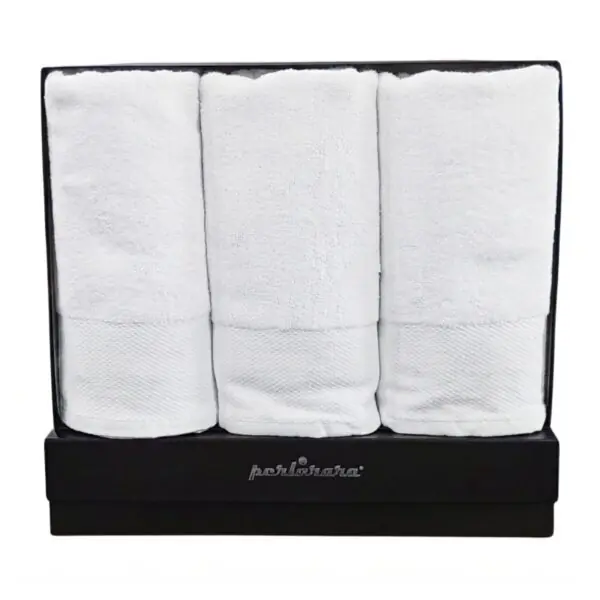 PERLARARA Set Asciugamani Viso e Bidet in Cotone 6 pezzi