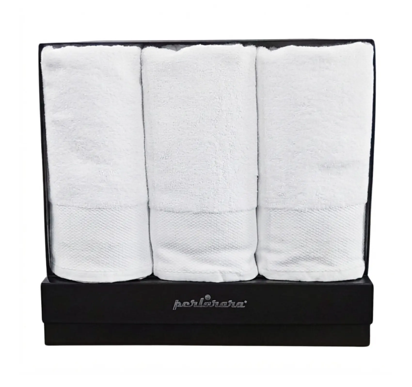 PERLARARA Set Asciugamani Viso e Bidet in Cotone 6 pezzi
