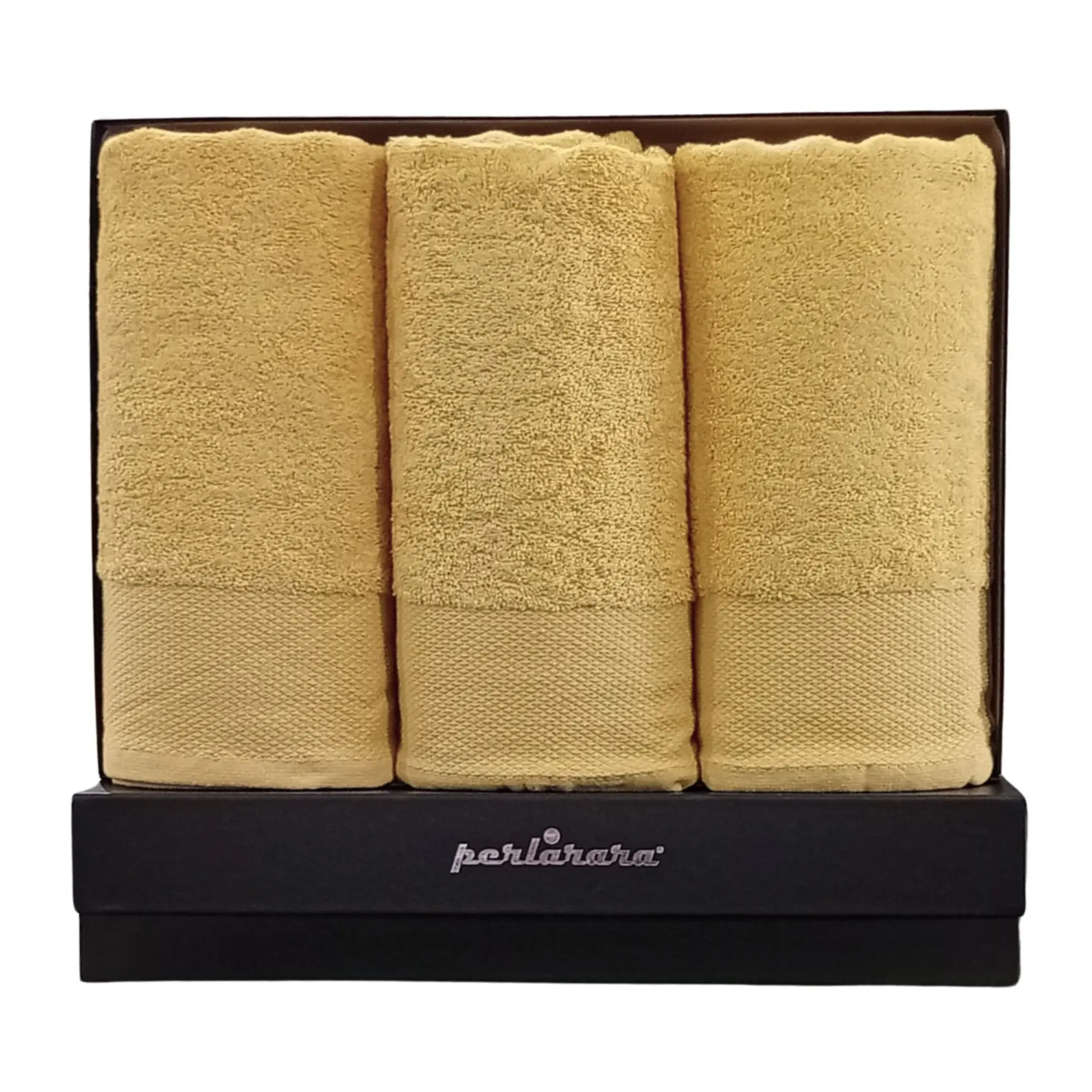 PERLARARA Set Asciugamani Viso e Bidet in Cotone 6 pezzi