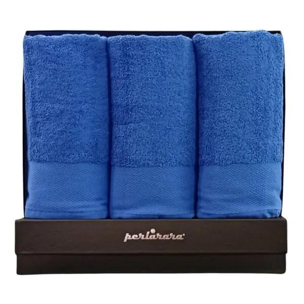 PERLARARA Set Asciugamani Viso e Bidet in Cotone 6 pezzi