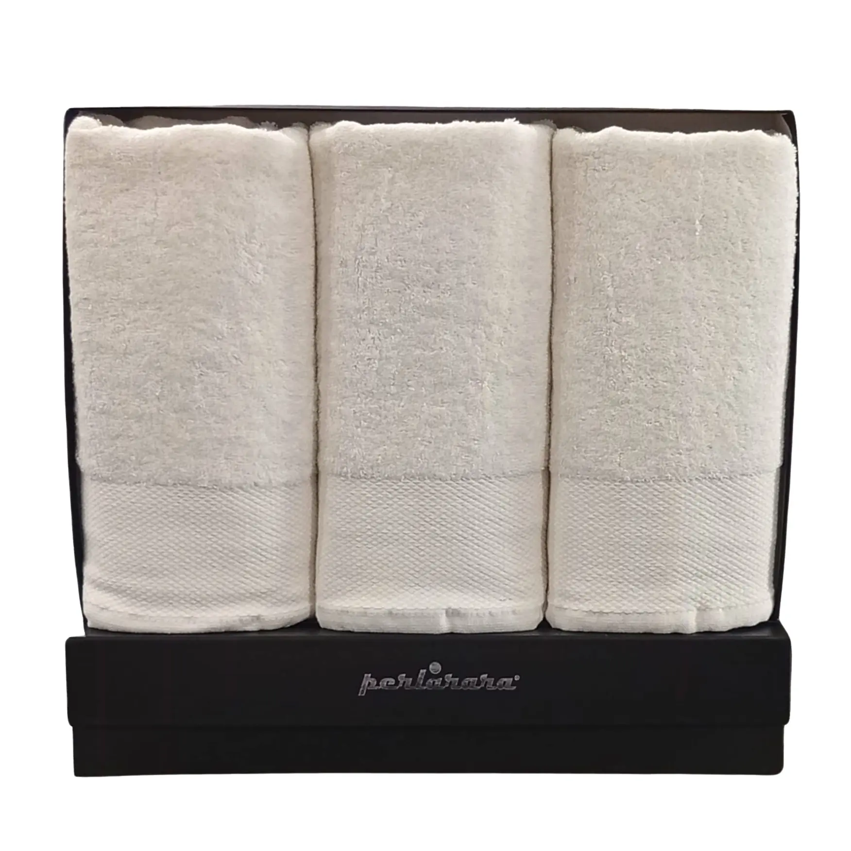 PERLARARA Set Asciugamani Viso e Bidet in Cotone 6 pezzi